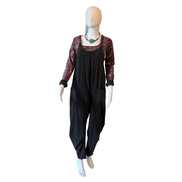 Free People hot shot onesie Charcoal Size XS - Picture 4 of 6